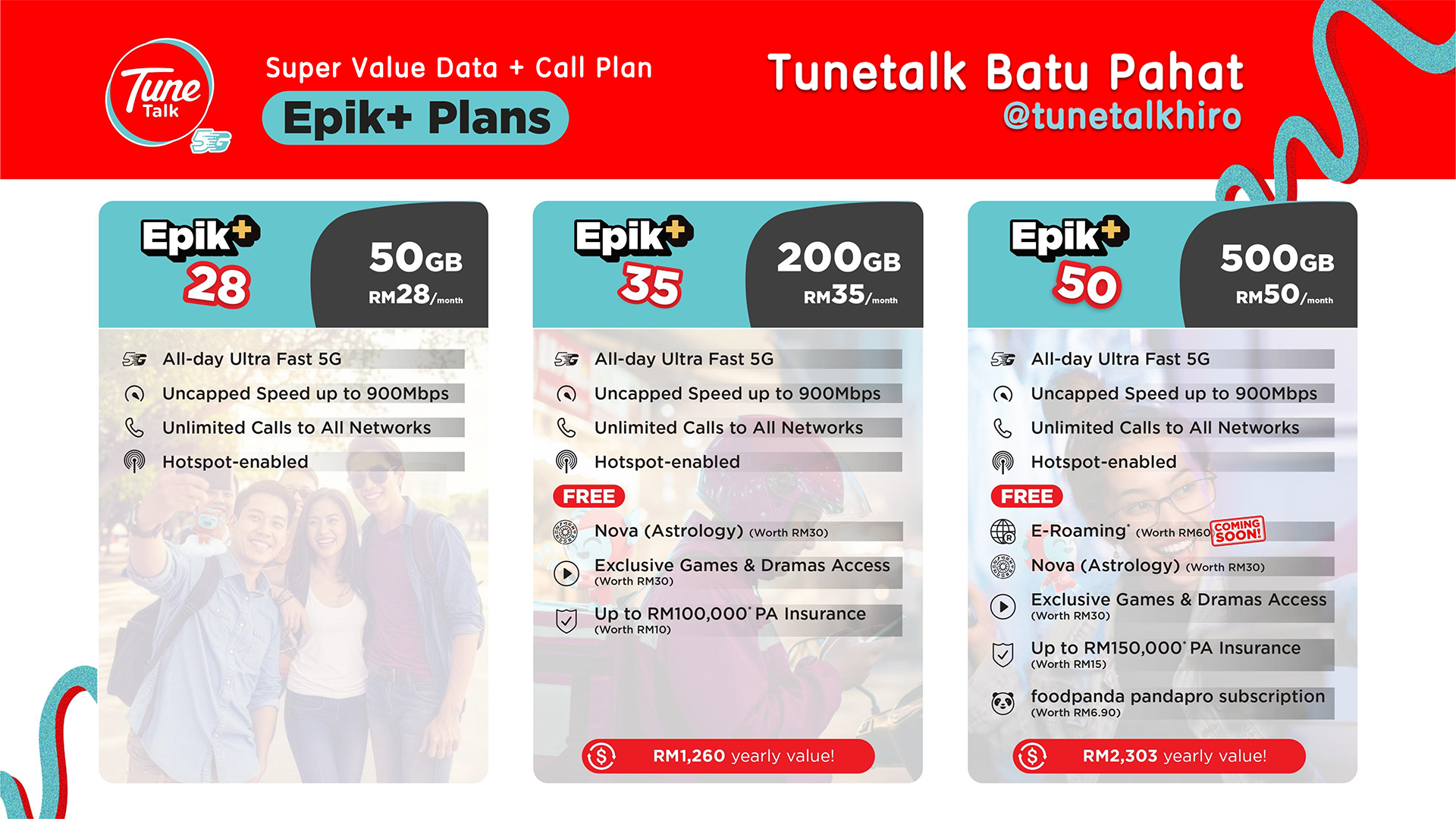 tunetalk core plans 28 35 50 supervalue malaysia prepaid batupahat tunetalkhiro