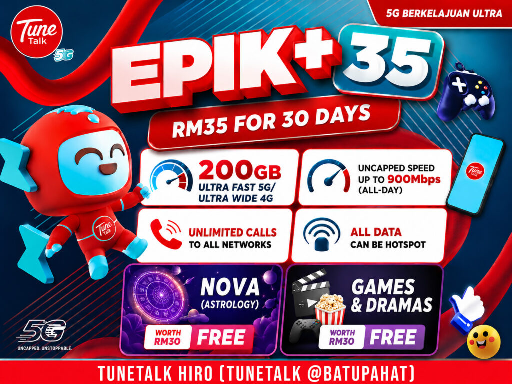epik+35 pek tunetalk hiro batu pahat tune talk batu pahat mnp service new phone number sim card